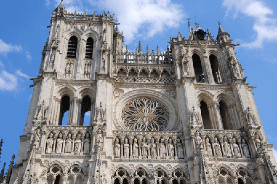 La Cathedrale d'Amiens avec un Greeter