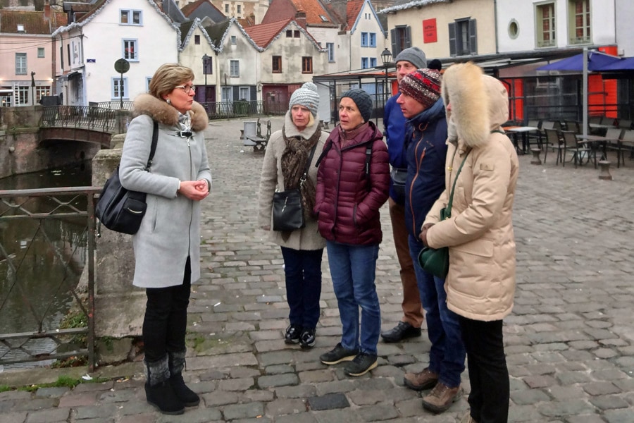 Greeter walk in the city centre of Amiens