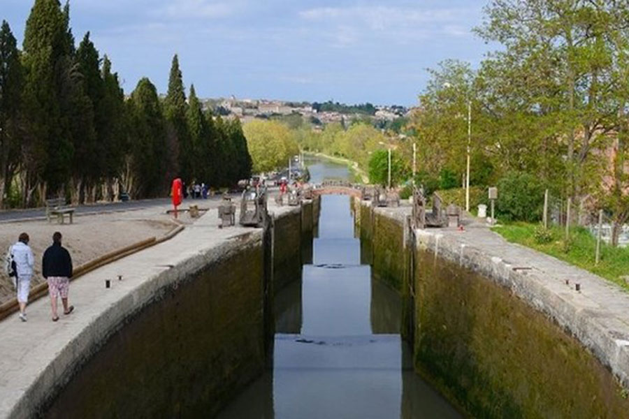 The Canal du Midi locks