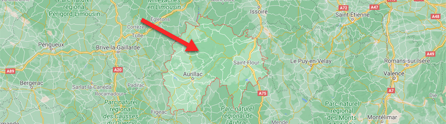 Cantal Map